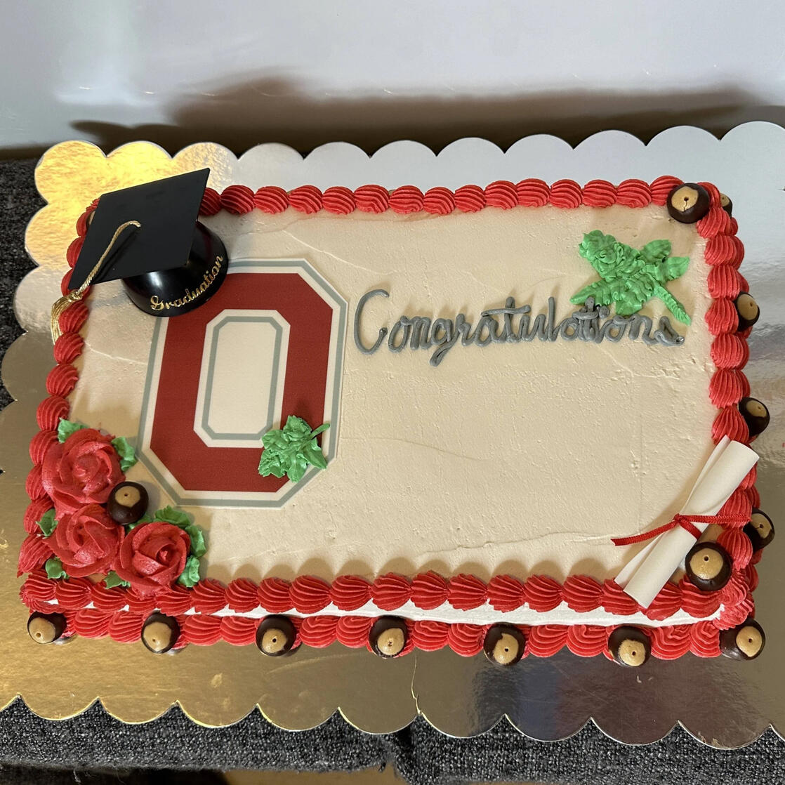 Ohio State Cake Ohio State Cake