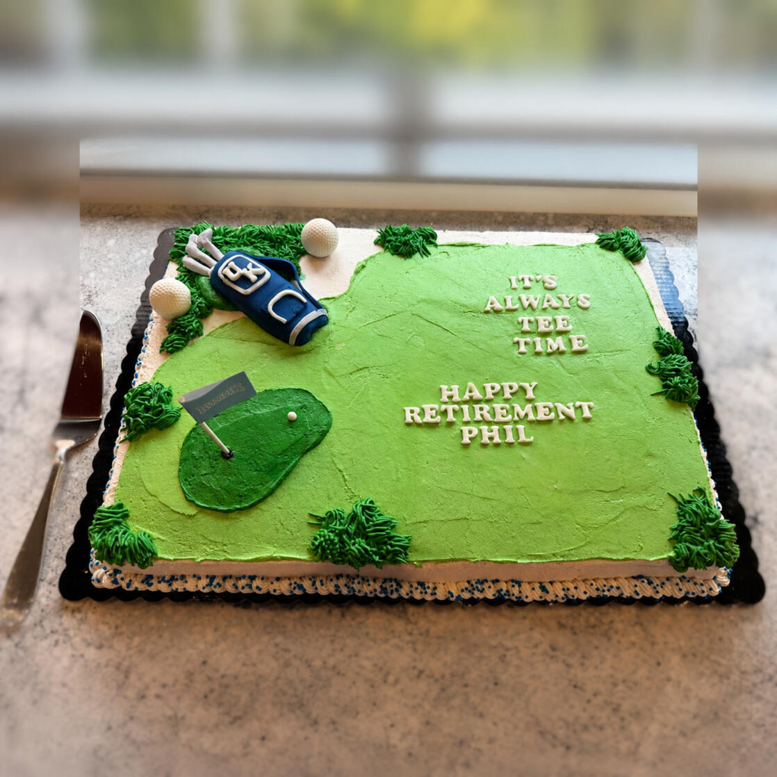 Retirement Golf Cake